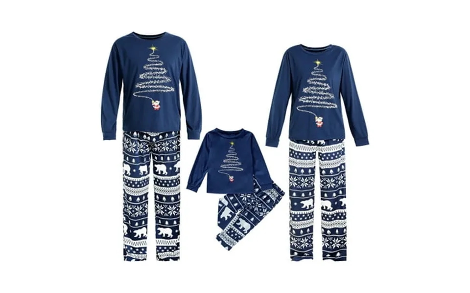 Grnshts Christmas Pajamas For Family Matching Family Xmas Pjs Sets Christmas Tree Printed Long Sleeve Top And Pants Slee
