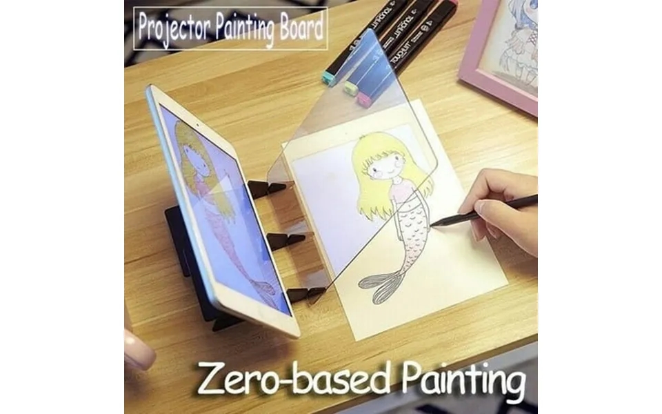 Grnshts Portable Optical Drawing Board Sketching Tool Acrylic Drawing Sketching Tool Zero-based Wizard For Beginners And