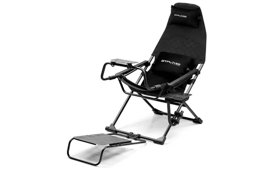 Gtplayer Sim Racing Cockpit Foldable & Adjustable For High Performance Sim Racing Compact & Flexible Supports All Steeri