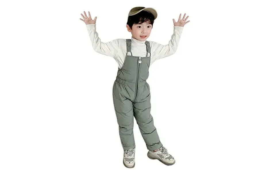 Gubotare Toddler Snow Pants Baby Winter Clothes Boy Snowsuit Girl Ski Overalls 18 24 Months Green 18-24 Months