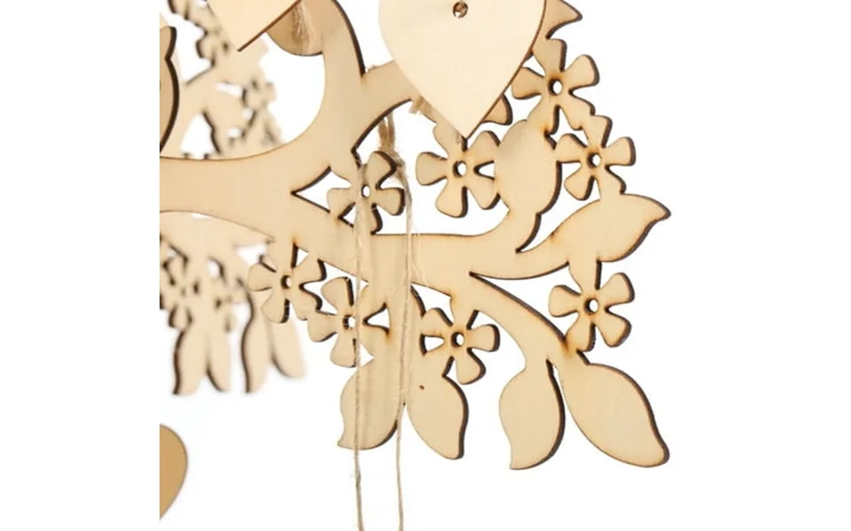 Guest Sign Book Drop Party Book Pendant Decor 3d Wooden