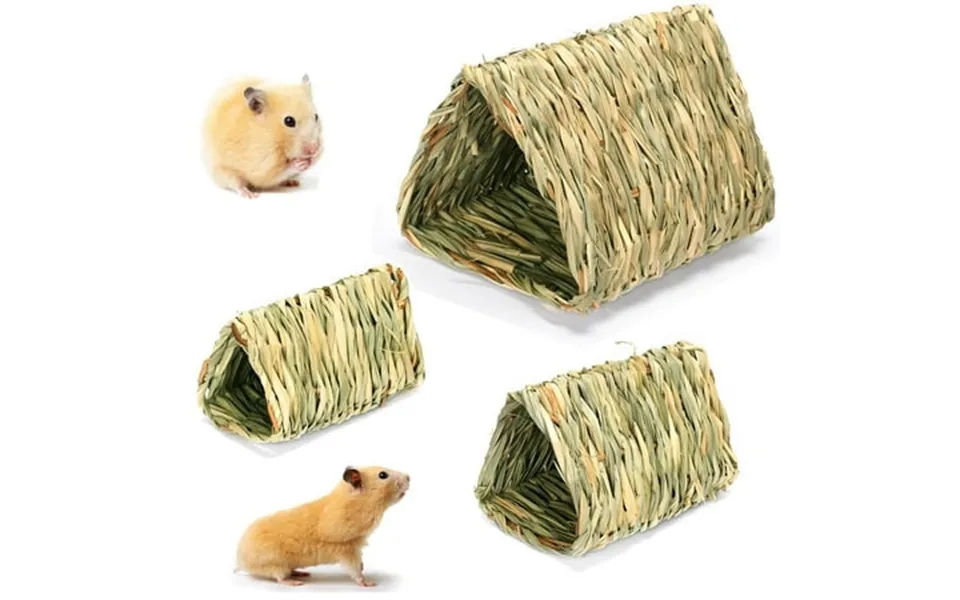 Guinea Pig Grass House Handmade Comfortable Playhouse For Rabbits Easy To Use And Storage Pet Accessories For Bunny Guin