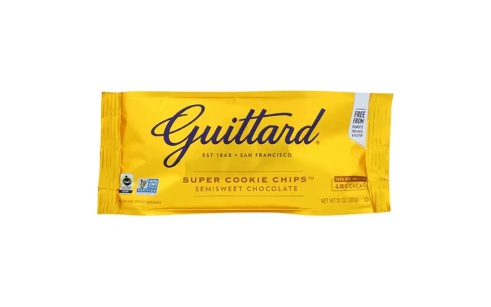 Guittard Semisweet Chocolate Super Cookie Chips 48% Cacao 10 Oz