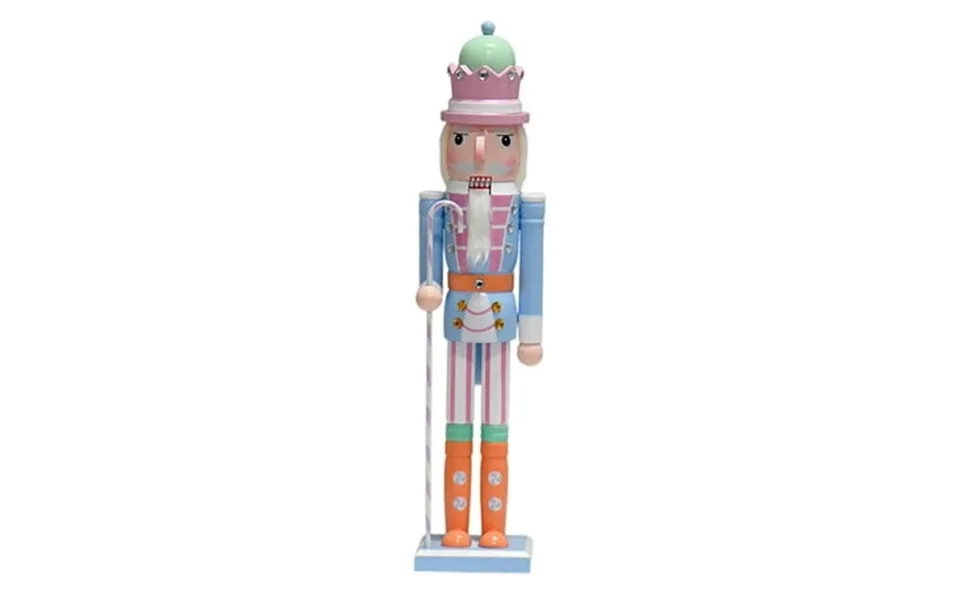 Guool Nutcracker Figurine Crafts Desk Wooden Nutcracker For Bedroom Xmas Fireplace Blue