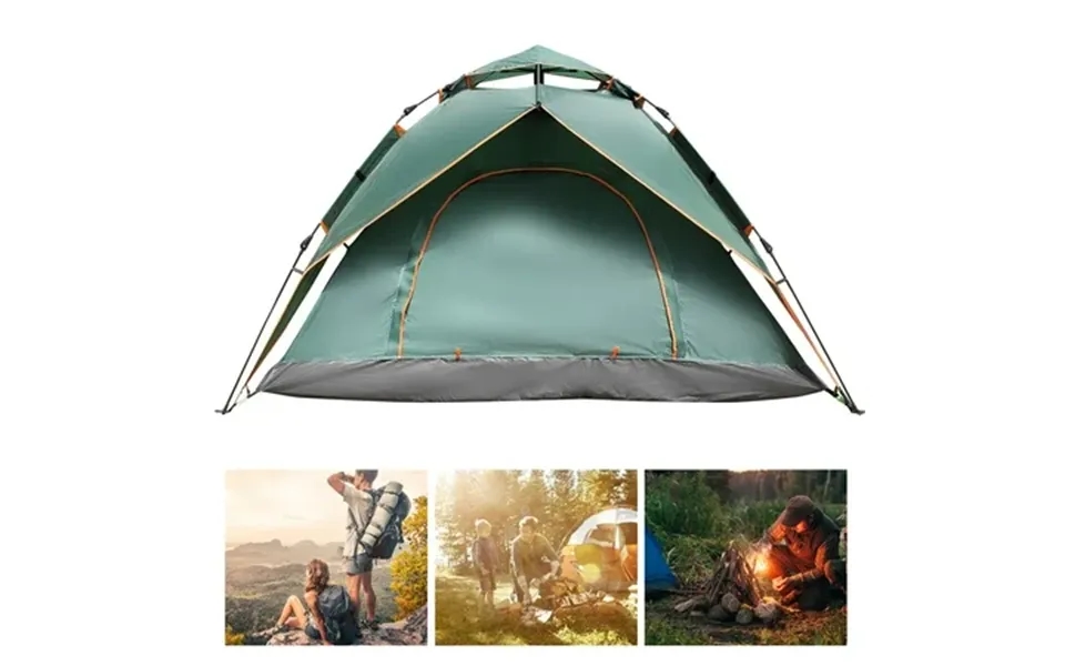 Gupbes Double Deck Waterproof Up Tent For Hiking Portable Automatic Tent For Camping 4 Person Up Tent Anti Mosquito Camp