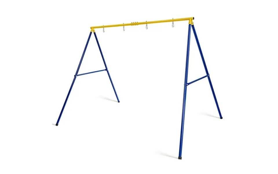 Gymax 660 Lbs Heavy-duty Metal Swing Frame Extra Large Swing Stand For Kids And Adults