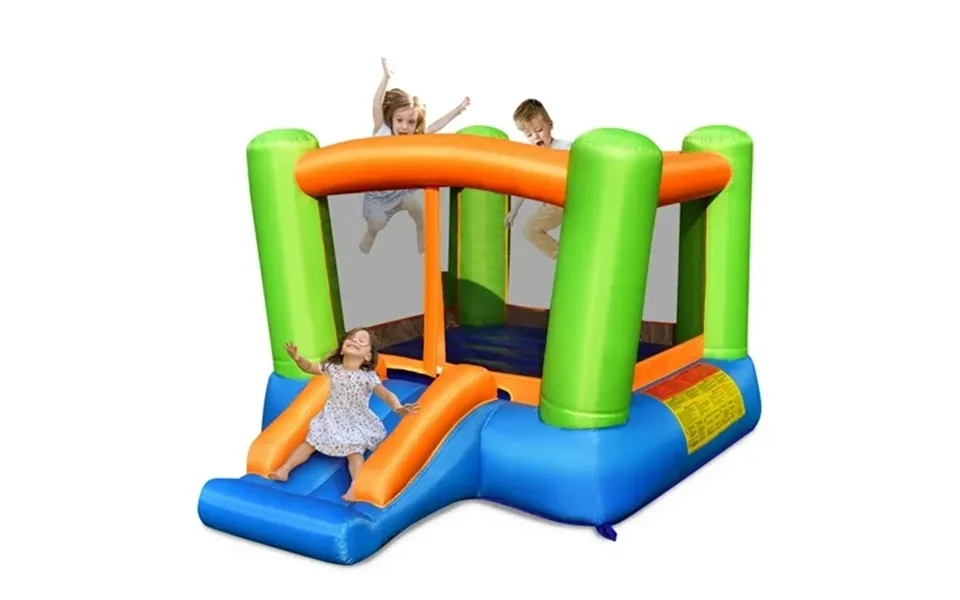Gymax Inflatable Bounce House Kids Jumping Playhouse Indoor & Outdoor Without Blower