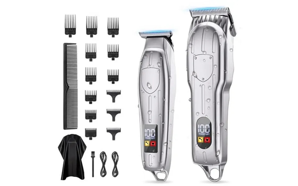 Hair Clippers For Men Professional Cordless Beard Trimmer Set Rechargeable Barber Hair Cutting Grooming Kit & Zero Gap T