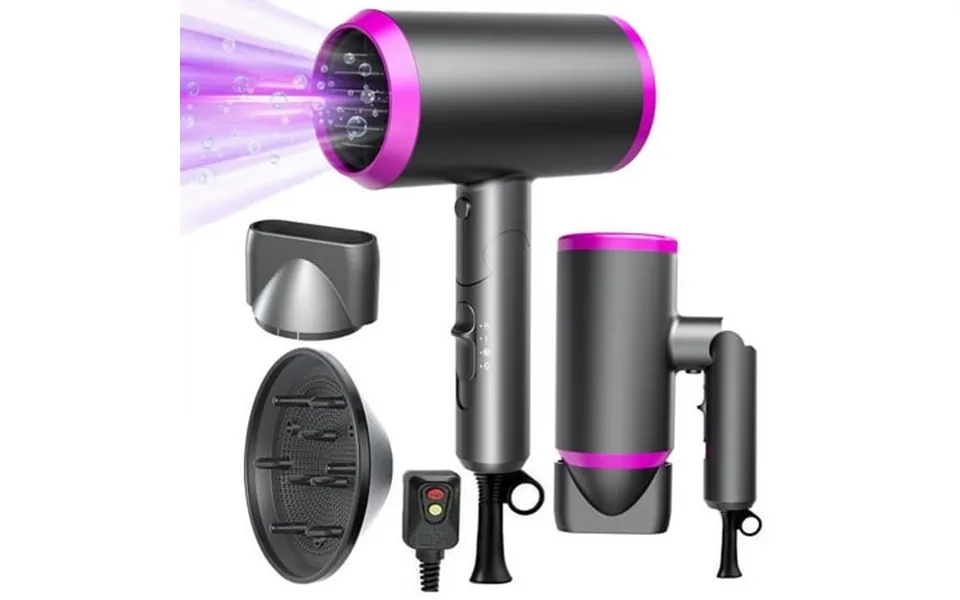 Hair Dryer With Diffuser And Concentrator Professional Ionic Hair Dryer Fast Drying With 3 Heat Settings For Women