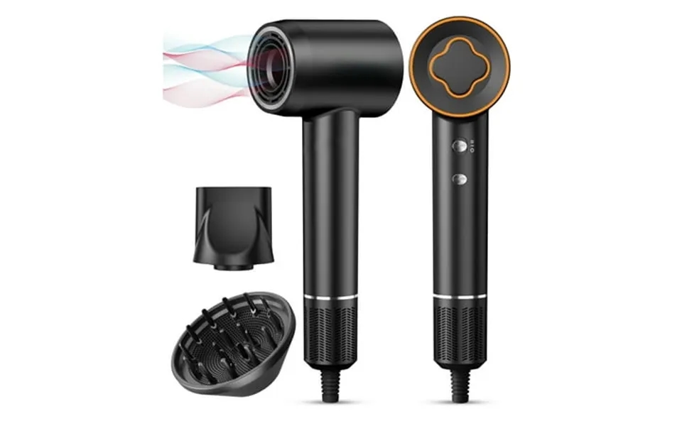 Hair Dryer-fast Drying Ionic Blow Dryer-updated 1500 W Low Noise Technology With Diffuser&smooth Nozzle