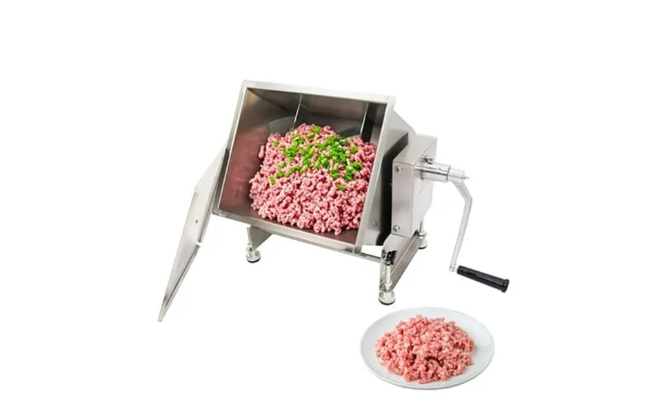 Hakka Brothers 30lb 15l Manual Meat Mixer Stainless Steel 20l Tilt Tank Meat Mixer For Sausage Mixing Max