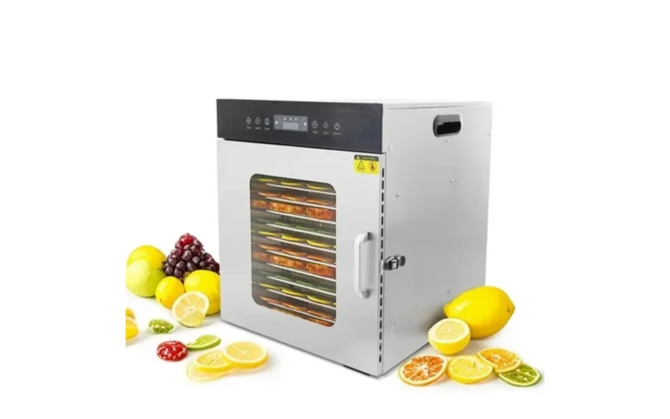 Hakka Food Dehydrator Machine 12 Trays Commercial Food Dryer With Touch Temp Control & 24h Timer Fruit Meat Vegetables D