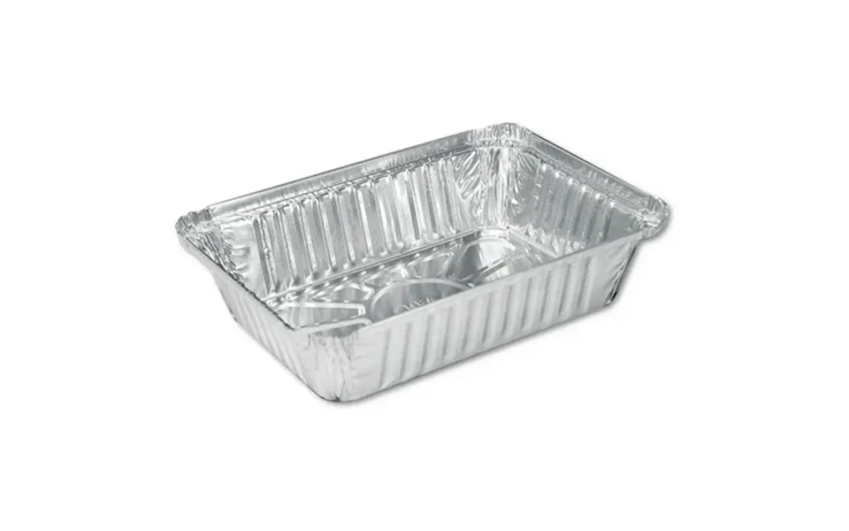 Handi-foil 206230 5.94 In. X 8.44 In. X 1.81 In. 2.25 Lbs. Capacity Aluminum Oblong Pan - Silver 500 Carton