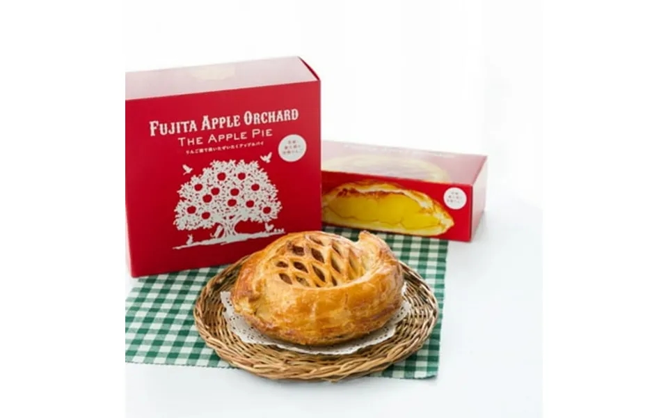 Handmade Apple Pie By Fujita Kanko Apple Orchard Ibaraki Japan Whole Size 18cm - Kurumira Shop