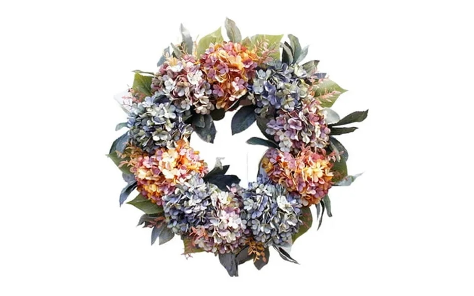 Handmade Artificial Simulation Hydrangea Flowers Garland Wreath Decor