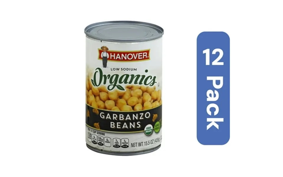 Hanover Low Sodium Garbanzo Beans 15.5 Oz Pack Of 12