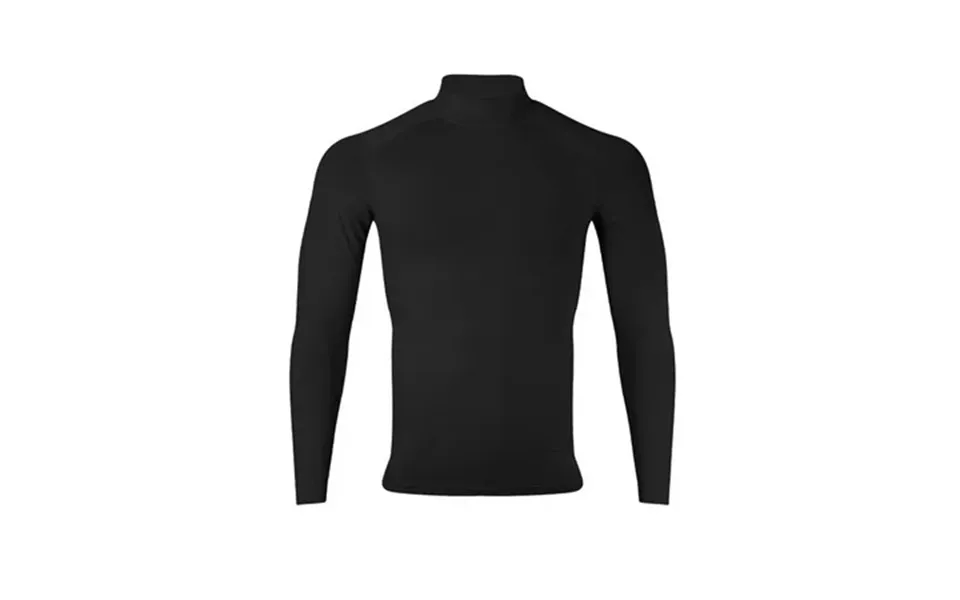 Hansber Men S Long Sleeve Compression Rash Guard Mock Neck Swimming Shirts Upf 50 Quick Dry Athletic Black Xl