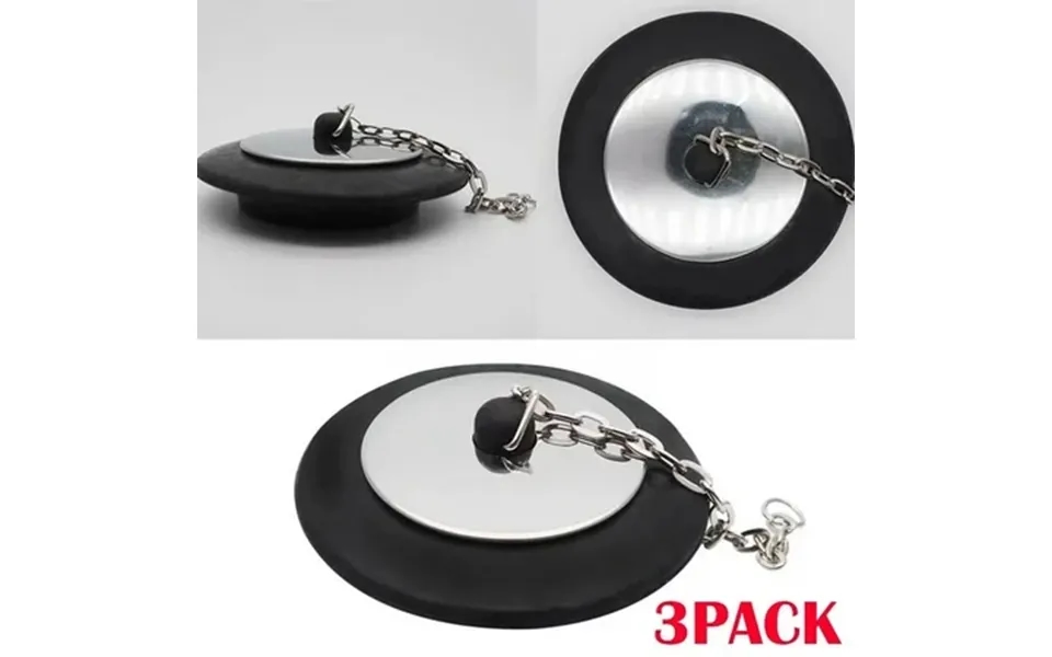 Haomacro Drain Stopper With Chain Bath Plug Drain Tub Stopper For Home And Hotel 3pack