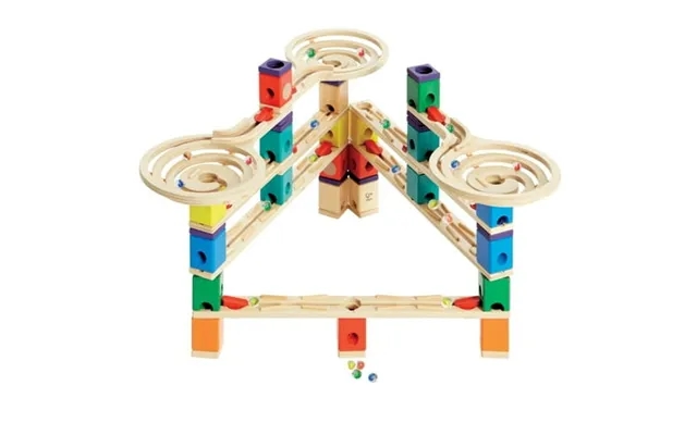 Hape Quadrilla Vertigo Wooden Marble Run Race Maze Toy Construction Building Set product image