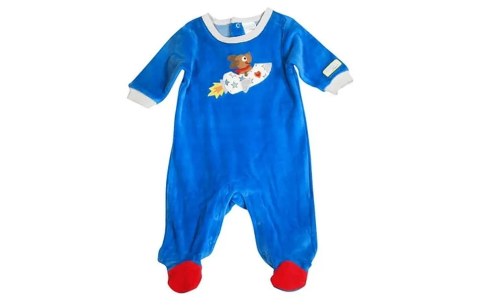 Happi By Dena Baby Boys Newborn One Piece Long Sleeve Footed Coverall 34840-6-9months Royal Blue Velour