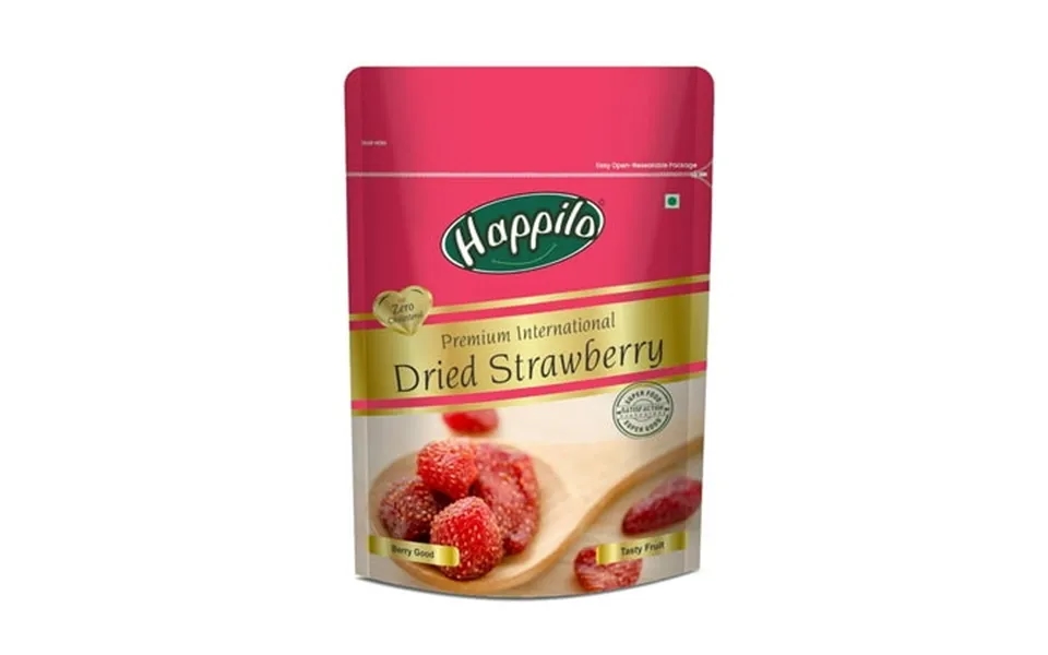 Happilo Premium International Dried Strawberry 200gm 7.0 Ounce Pack Of 1 Healthy Snacking