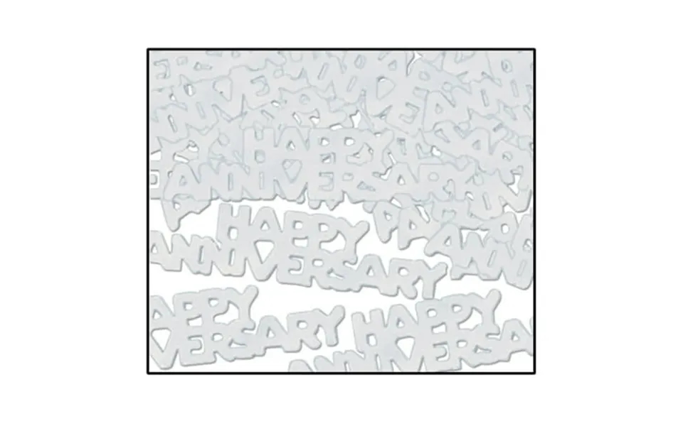 Happy Anniversary Fanci-fetti Silver Party Accessory 1 Count