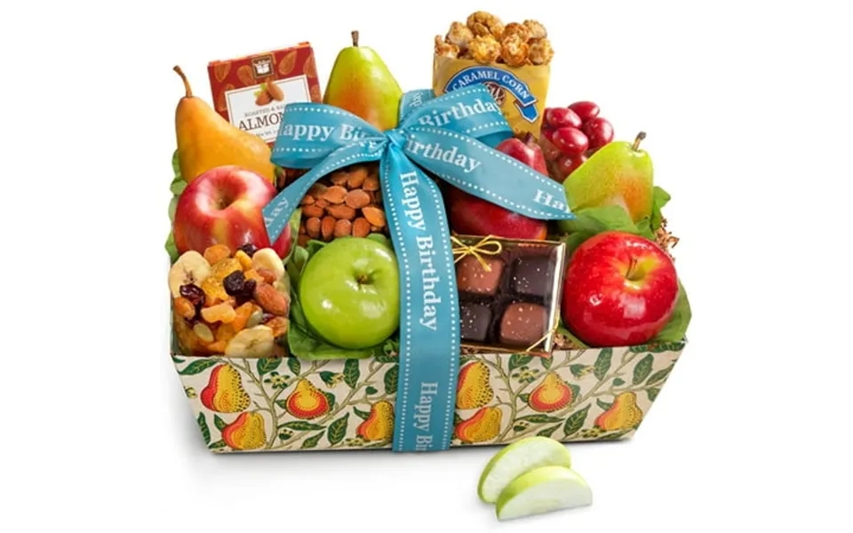 Happy Birthday Orchard Delight Fruit And Gourmet Gift Basket