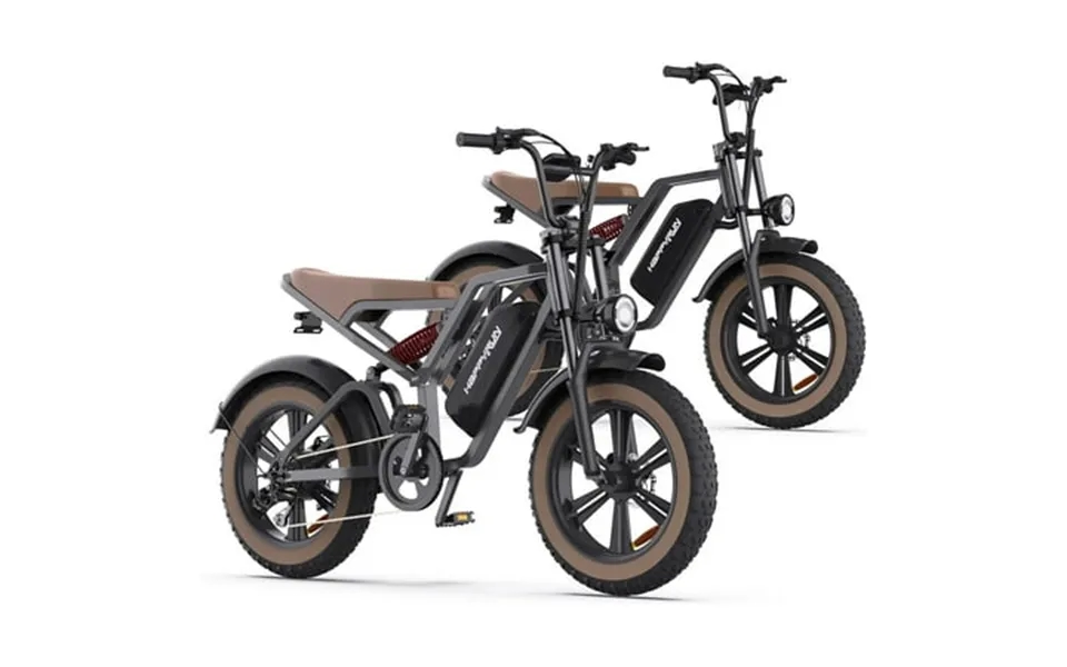 Happyrun 750w Moped Style Electric Bike Adult Ebikes - 48v 18ah Battery 60 Mile G60*2