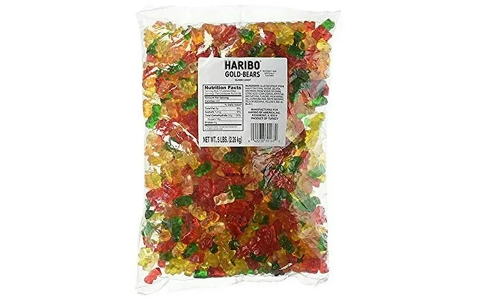 Haribo Gold Bears Gummy Candy 5 Pound - 6 Per Case.