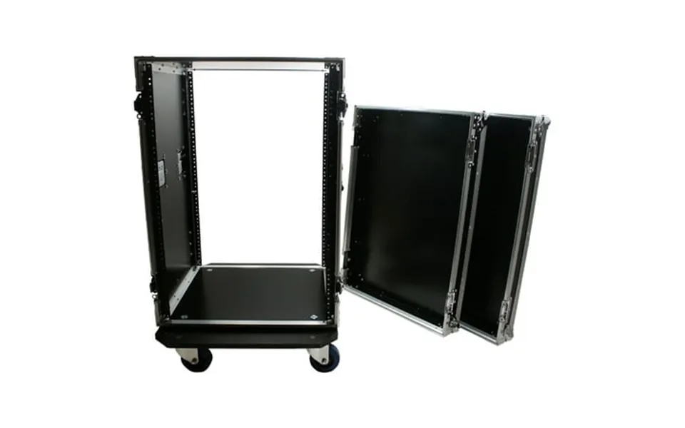 Harmony Cases Hc16uadc Flight Dj Amp 16u Veritcal Rack Amplifier Dj Case Wheels