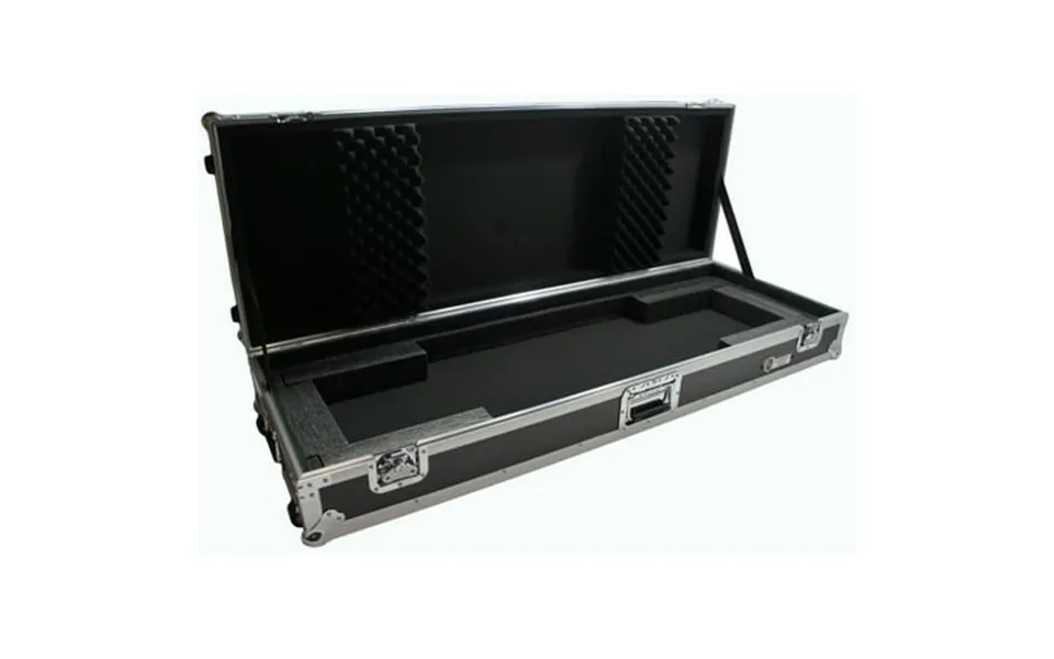 Harmony Cases Hckb76w Flight Rolling Ata Hard Custom Case Compatible With 76 Note Keyboard