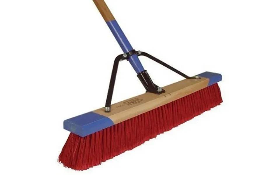 Harper Brush Works 30-inch Medium Brissle Deluxe Outdoor Push Broom With Handle Brace 553130a