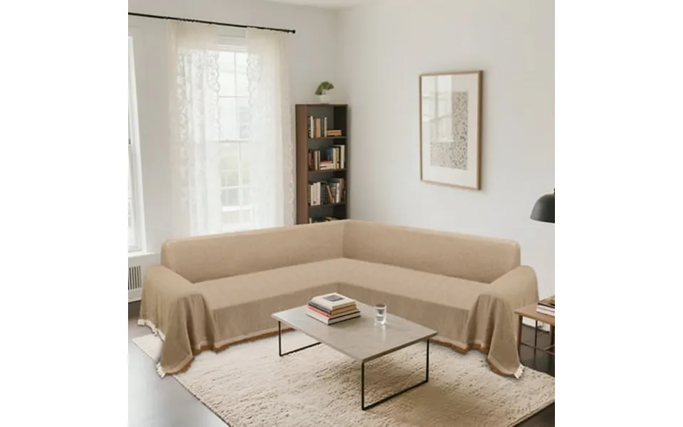 Hdcaxkj Sectional Couch Covers L Shape Sofa Cover Washable Sectional Slipcovers Boho Corner Sofa Cover Soft Waffle Knitt