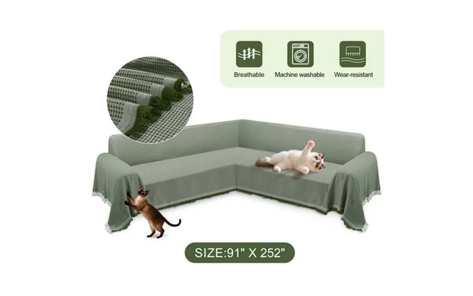Hdcaxkj Washable L Shape Sofa Covers Reversible Sectional Couch Covers Corner Sofa Slipcovers Blankets Sofa Cover For Li