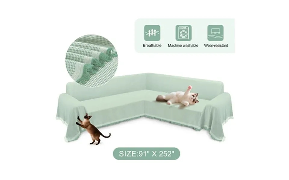 Hdcaxkj Washable L Shape Sofa Covers Reversible Sectional Couch Covers Corner Sofa Slipcovers Blankets Sofa Cover For Li