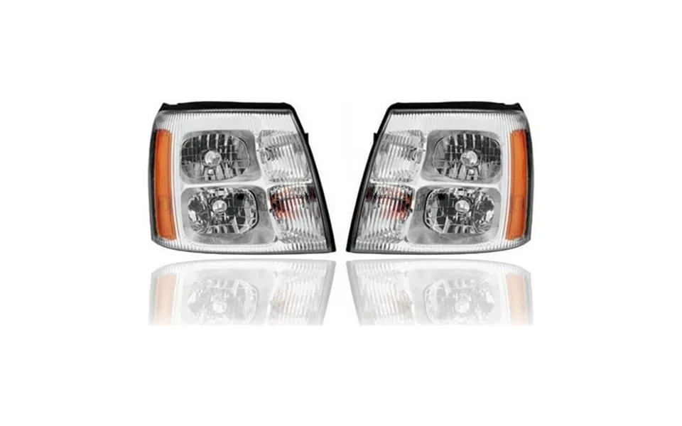 Headlight Assembly - Compatible Replacement For 03-06 Cadillac Escalade Ext Esv