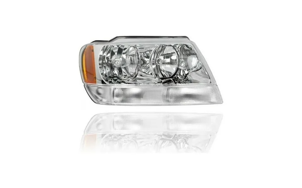 Headlight Assembly - Compatible Replacement For 99-04 Jeep Grand Cherokee Limited Overland