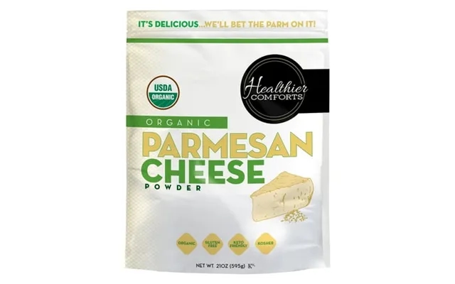 Healthier Comforts Organic Parmesan Cheese Powder 21 Oz Gluten Free Kosher Keto-friendly Non-gmo Antibiotic & Hormone Fr product image
