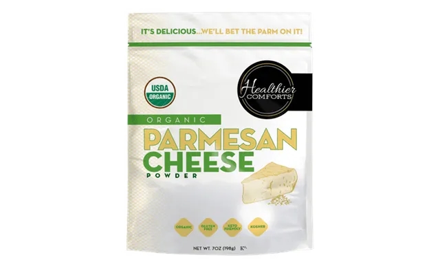 Healthier Comforts Organic Parmesan Cheese Powder 7 Oz Gluten Free Kosher Keto-friendly Non-gmo Antibiotic & Hormone Fre product image