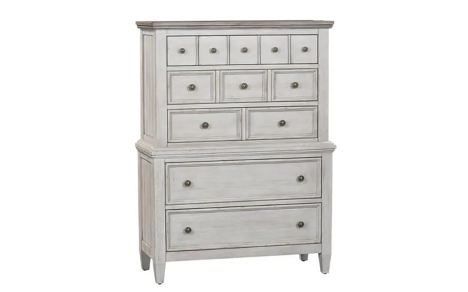 Heartland White 5 Drawer Chest
