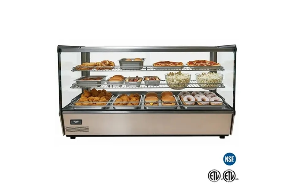 Heated Countertop Display Case 47 Commercial Food Warmer Showcase Nsf Certified