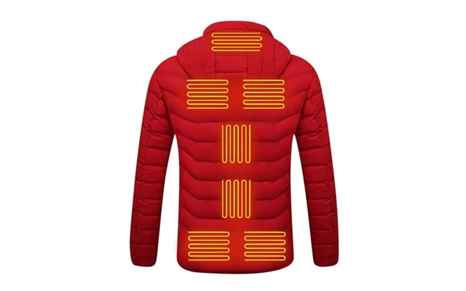 Heated Jackets Women Washable Lightweight Zip Winter Jackets Coat 9 Heating Zones Battery Not Included Heated Vest Red X