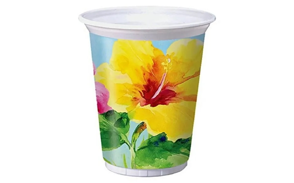 Heavenly Hibiscus Flower Tropical Luau Theme Beach Party 16 Oz
