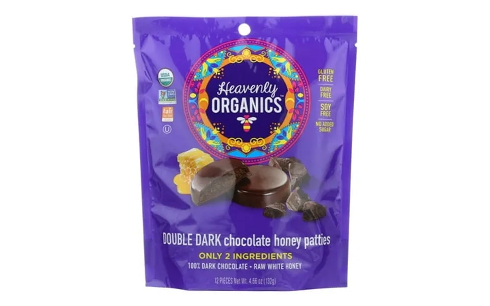 Heavenly Organics Organic Double Dark Chocolate Honey Patties 4