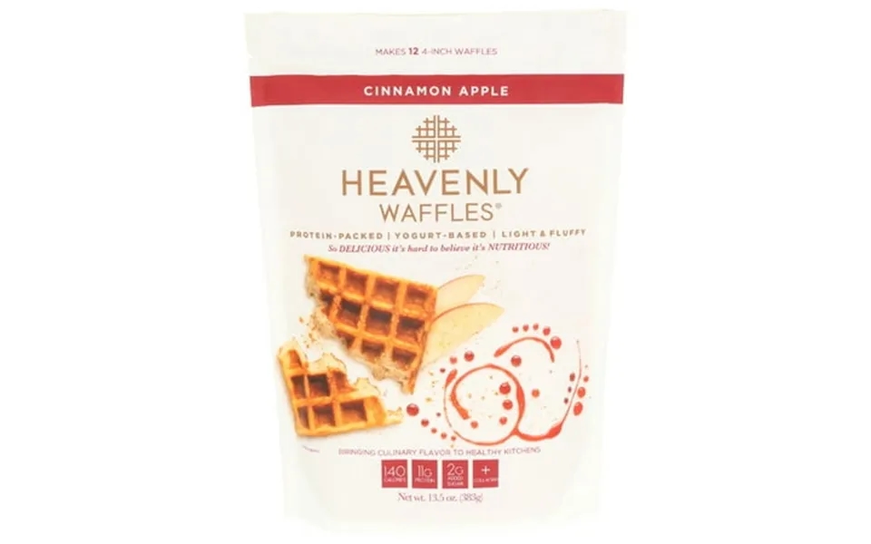 Heavenly Waffles Waffle Mix Cinnamon Apple 13.5 Oz Pack Of 6