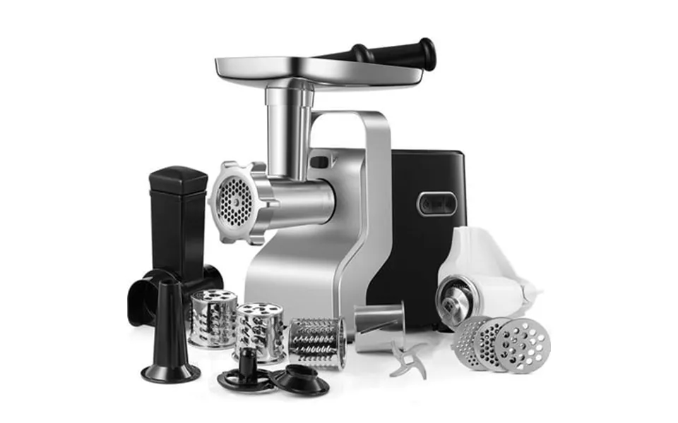 Heavy Duty Electric Meat Grinder 3000w Max 5 In 1 Sausage Stuffer 3 Stainless Steel Grinding Plates 5 Pounds Min