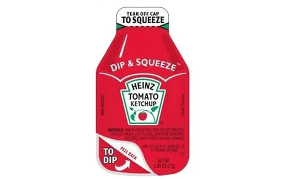 Heinz Tomato Ketchup Single Serve Dip And Squeeze Dippers 0.95 Oz Pack - Pack Of 500