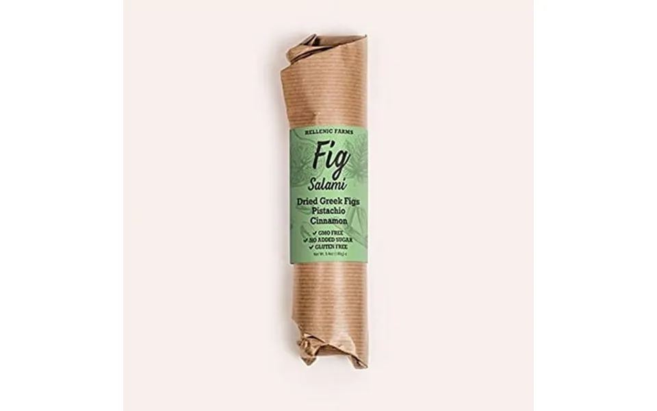 Hellenic Farms Pistachio Cinnamon Vegan Fig Salami 3 Pack