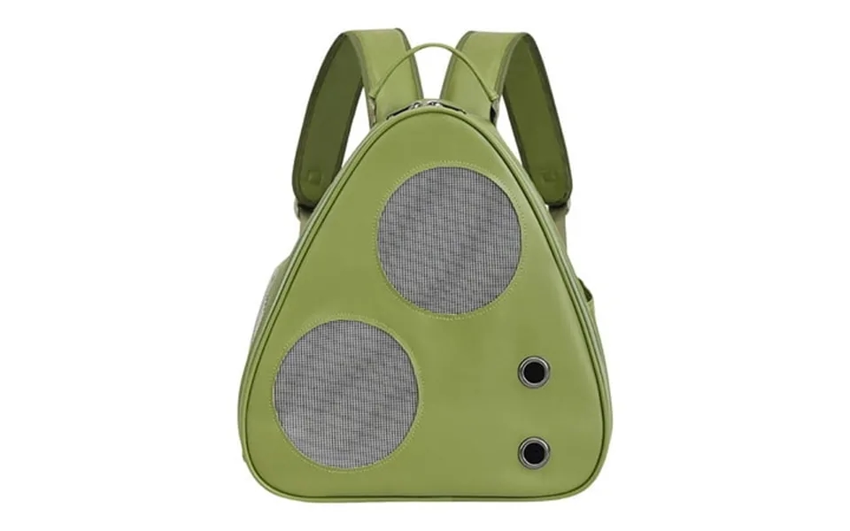 Hengtong Cat Carrier Backpack Ventilated Mesh And Holes Side Pocket Small Medium Cat Green