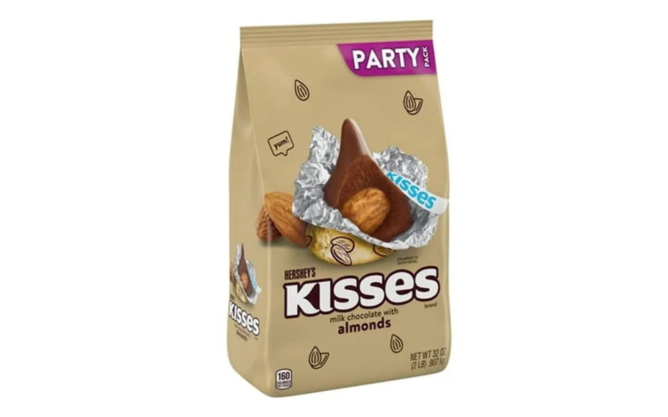 Hershey S Kisses Milk Chocolate With Almonds Candy - Party Pack